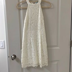 She and Sky white dress